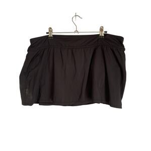 Anne Cole  16W Black Swim Skirt Women's Beachwear Swimsuit Bottom Plus Size